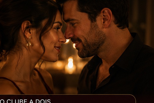 Casal vivendo um momento íntimo e romântico
